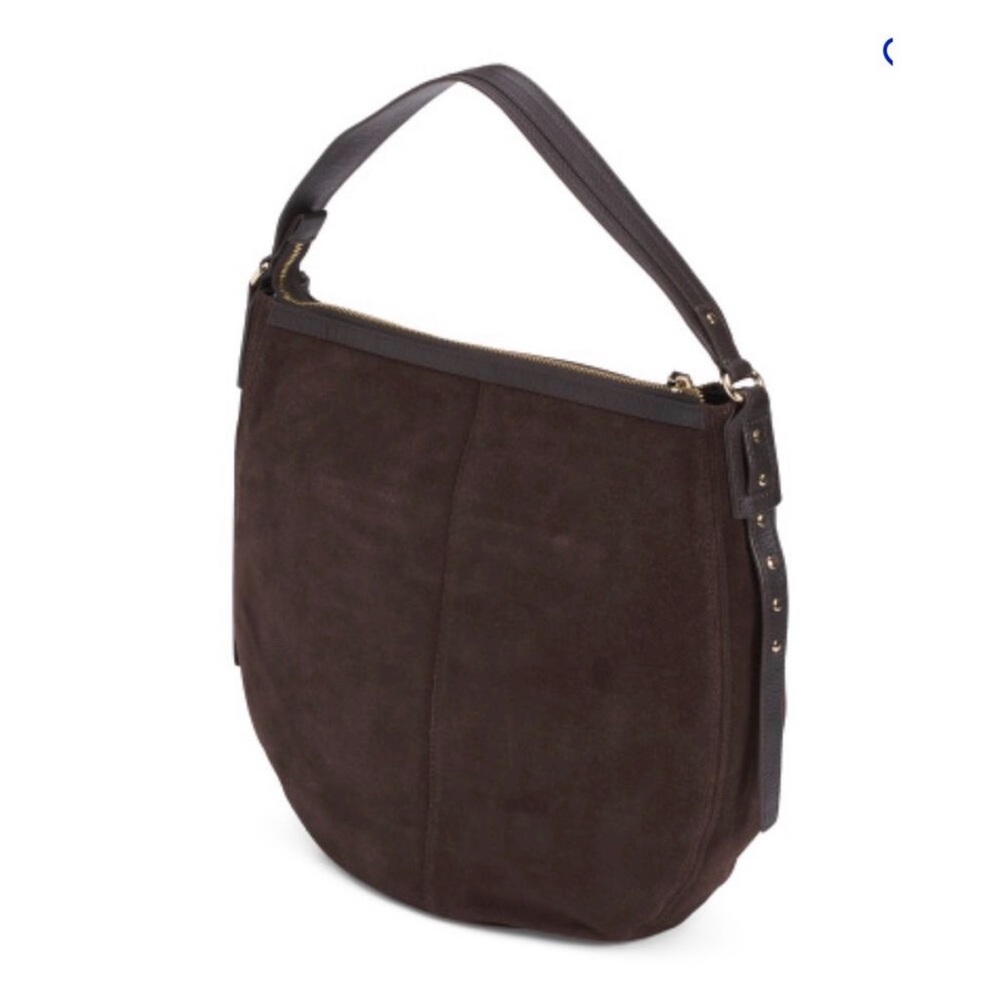 Ashwood Suede Hobo Bag‎ unique shoulder strap detailed with gold tone studs.